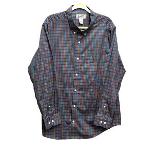 DULUTH TRADING CO Mens XL Slim Fit Plaid Check Long Sleeve Shirt Multi Color